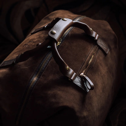Suede Weekender - Tobacco Brown