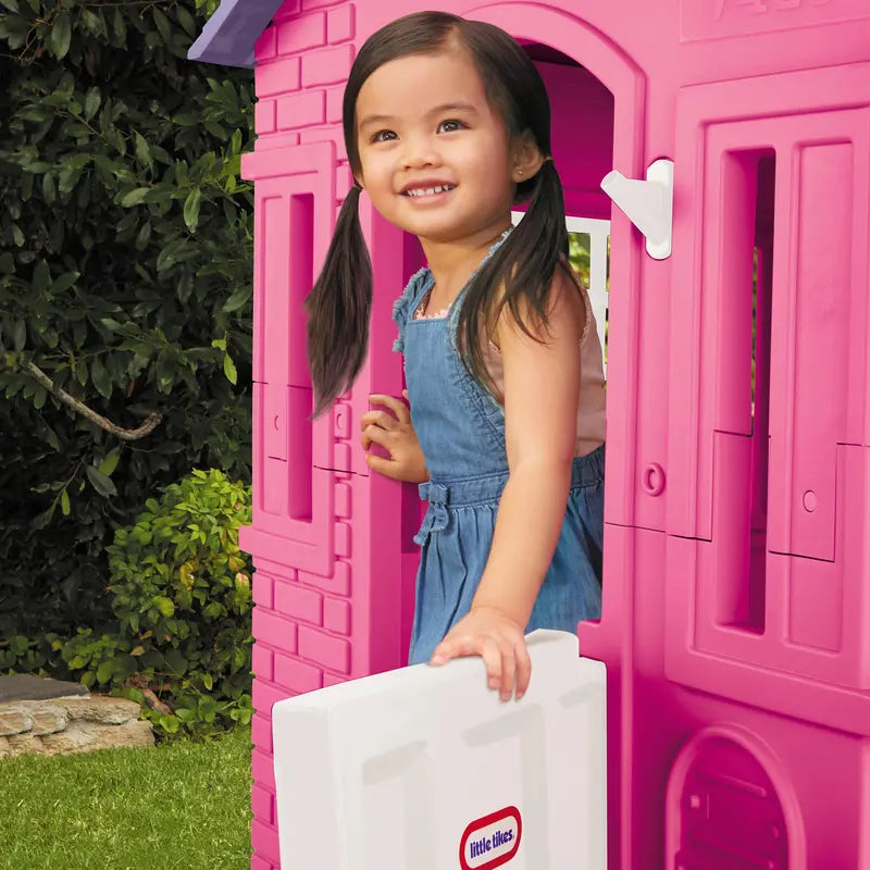 Little Tikes Cape Cottage House, Pink  Pretend Playhouse for Girls Boys Kids 2-8 Years Old