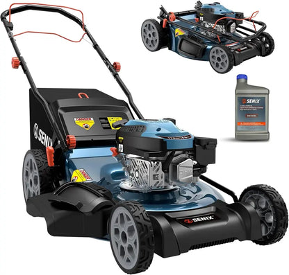 HUIIKE 20″ 144cc 4-Cycle Gas Walk-Behind Lawn Mower