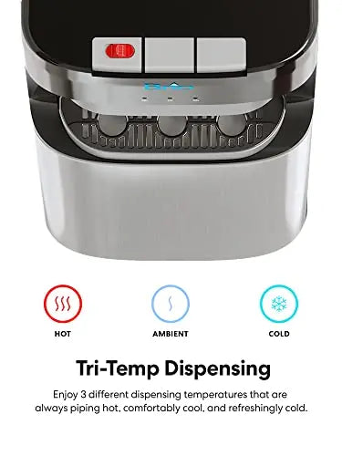 Brio Bottom-Loading Water Cooler  Triple-Temperature Dispenser (Hot, Cold, Room Temp)