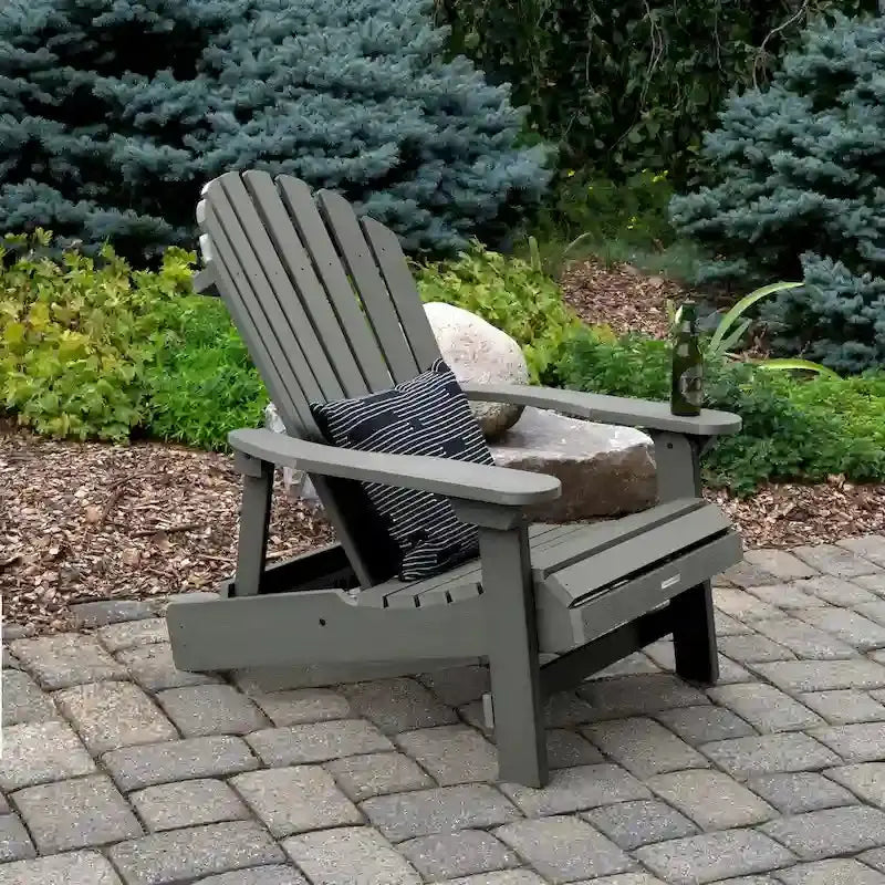 HIGHWOOD King-Size Adirondack Chair  All-Weather Folding and Reclining Outdoor Seating