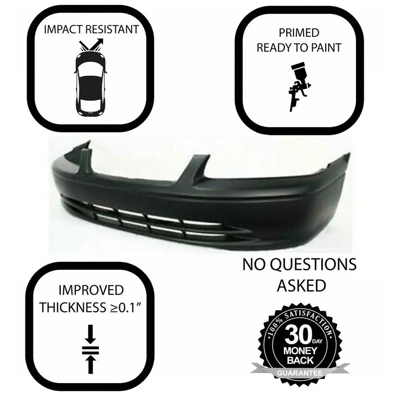Primed Front Bumper Cover Fascia for 2000-2001 Toyota Camry CE LE XLE 52119AA902