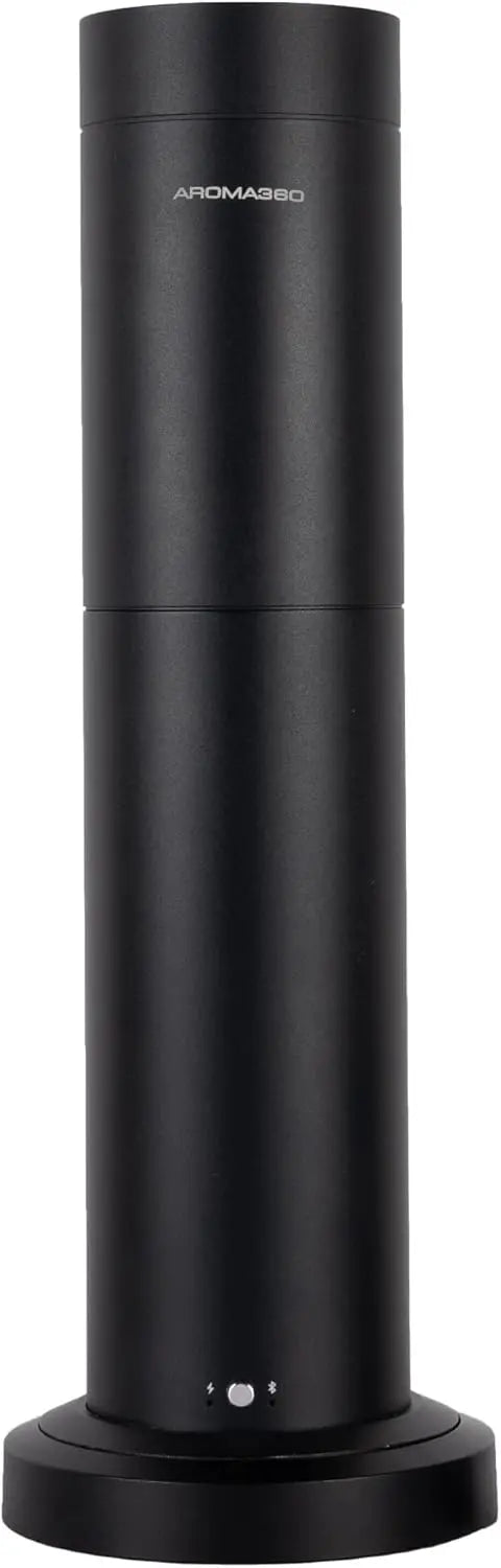 Wireless Pro Essential Oil Diffuser, 600 sq ft, Cordless Portable with Remote, Aromatherapy Scent, Midnight Black