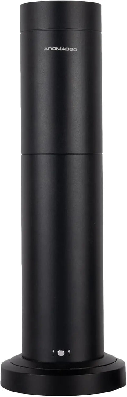 Wireless Pro Essential Oil Diffuser, 600 sq ft, Cordless Portable with Remote, Aromatherapy Scent, Midnight Black