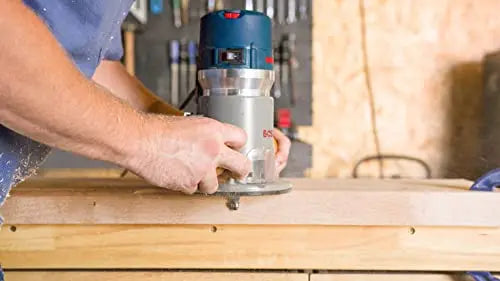 BOSCH 2.25 HP Fixed-Base Router, Aluminum, 12 AMP Motor, Adjustable Speed, Includes Accessories
