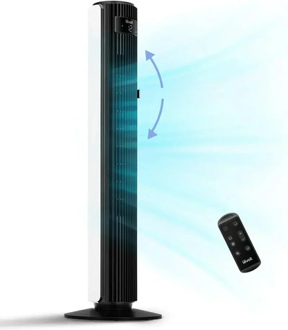 LEVOIT Tower Fan for Bedrooms  Ultra-Quiet 28dB Standing Fan with Remote & 12-Hour Timer