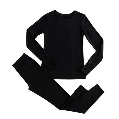 Women’s Thermal Fleece-Lined Base Layer Top and Leggings Combo