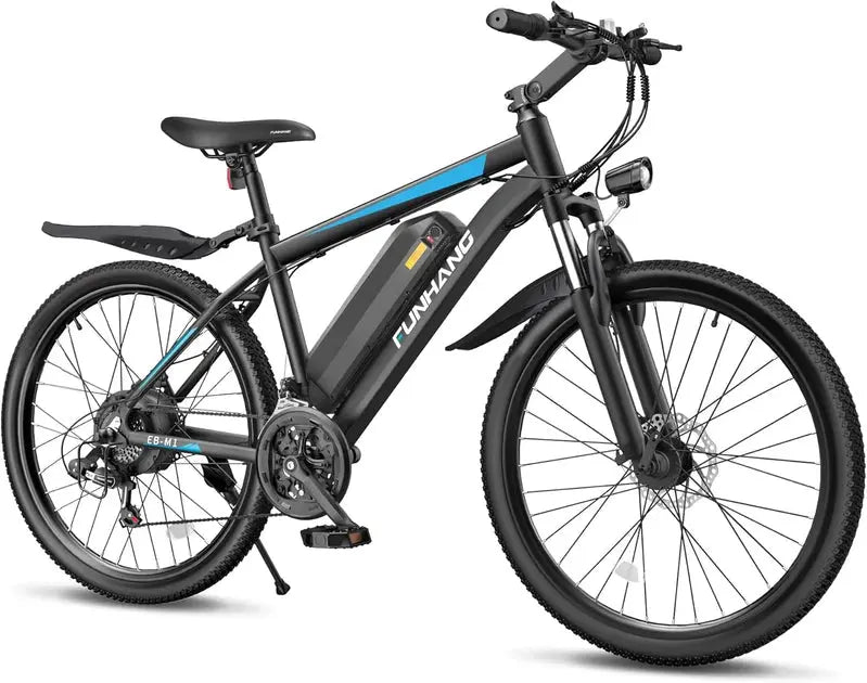 1000W Electric Mountain Bike  Long-Range Ebike with 50-Mile Range & 21.7 MPH Top Speed