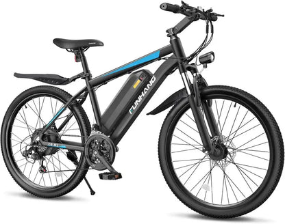 1000W Electric Mountain Bike  Long-Range Ebike with 50-Mile Range & 21.7 MPH Top Speed