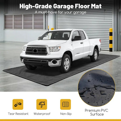 Extra-Large Waterproof Garage Floor Mat (22′ x 9′) for Under-Car Protection Against Mud, Rain, and Snow