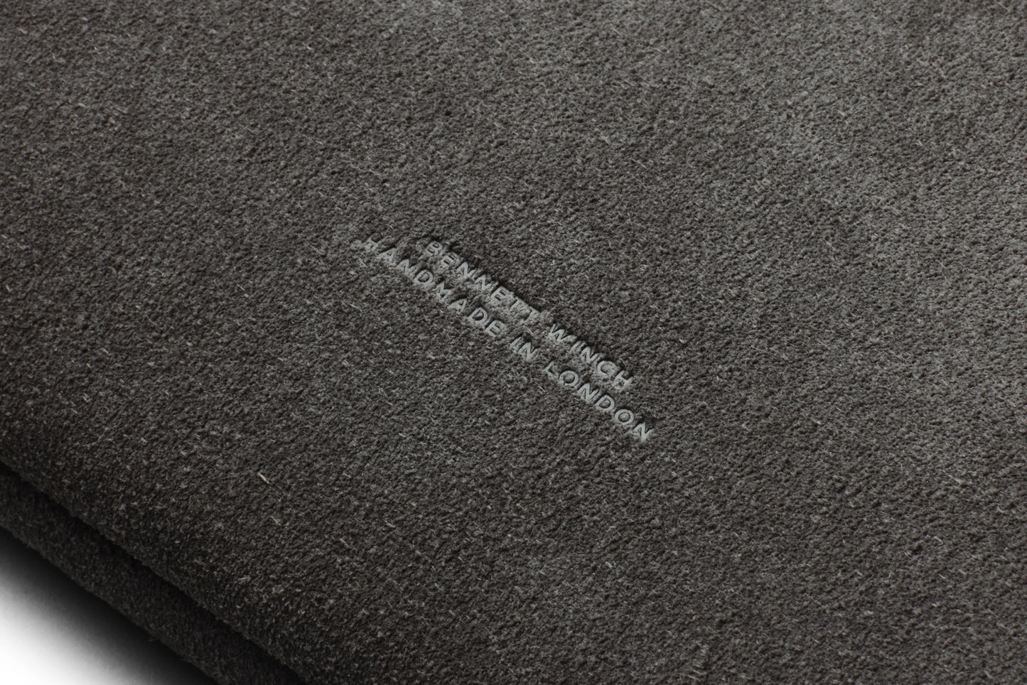 Suede Flight Folio - Storm Grey