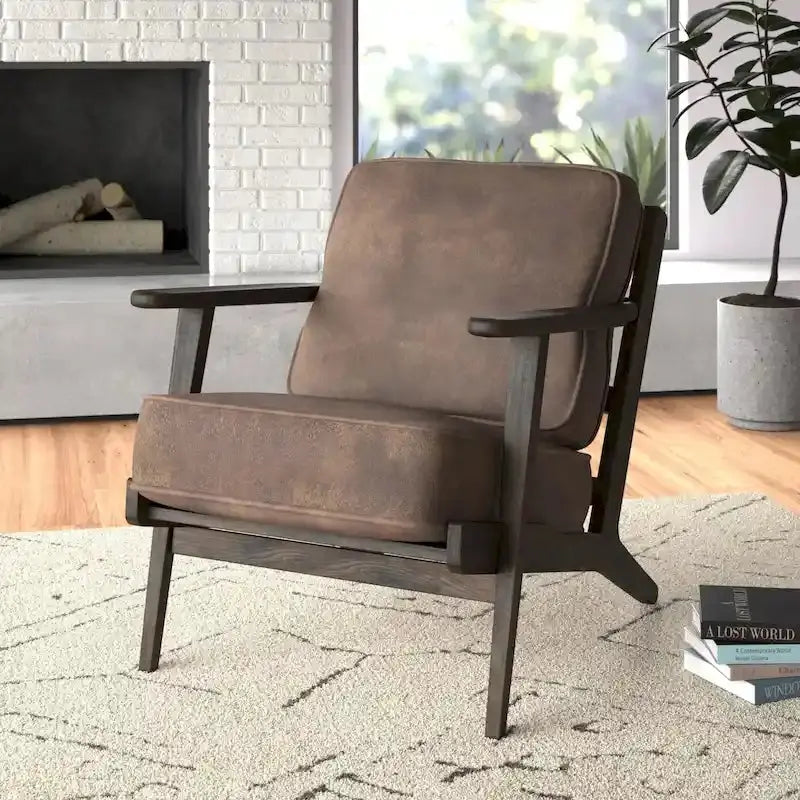 Albert Modern Accent Chair  Sleek Upholstered Seating with Clean Lines and Tailored Profile