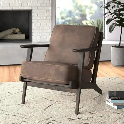 Albert Modern Accent Chair  Sleek Upholstered Seating with Clean Lines and Tailored Profile