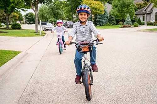 Schwinn Scorch 16″ Kids BMX Bike for Ages 3-7  Grey with Training Wheels & Accessories