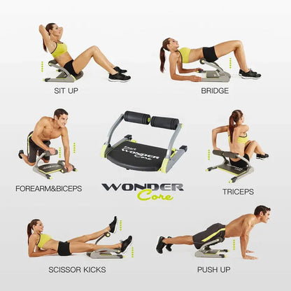 Wonder Core Smart Ab Workout Equipment with Adjustable Resistance & Full Body Exercise Capability
