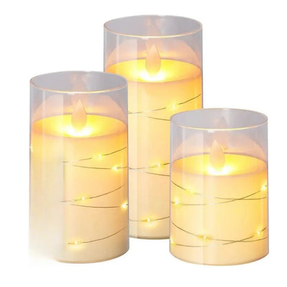 Remote-Controlled LED Flameless Candle Set  Safe &amp; Ambient Lighting