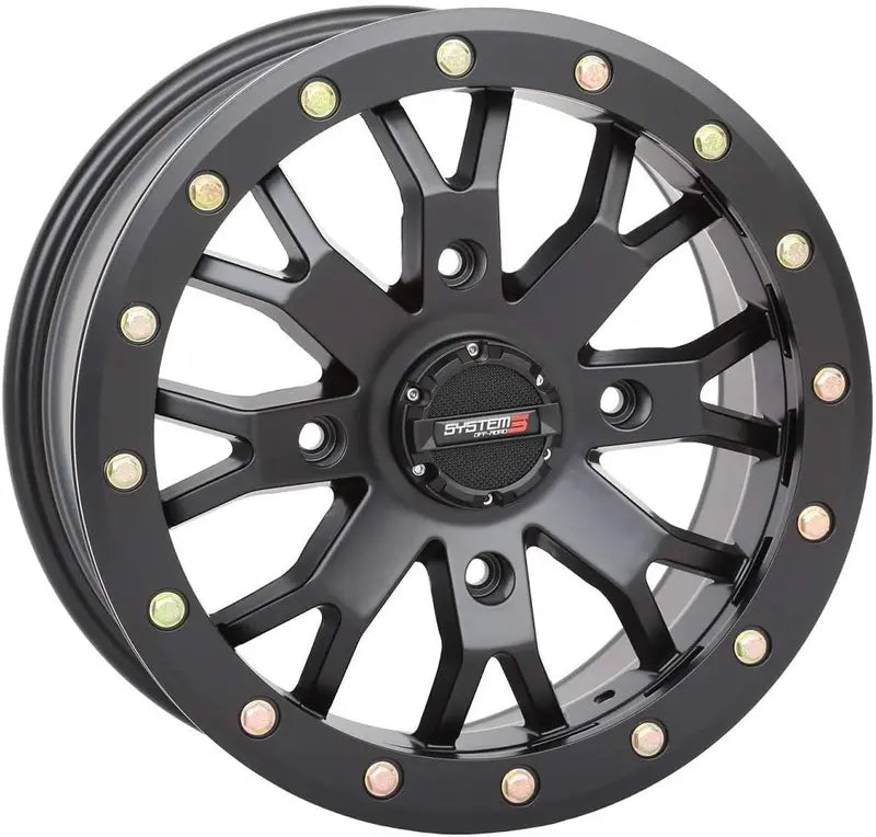 SB-4 Beadlock UTV Wheels  15¡å Black (4+3) Offset  Designed for Polaris RZR 1000 XP, Ranger XP 900/1000 Models