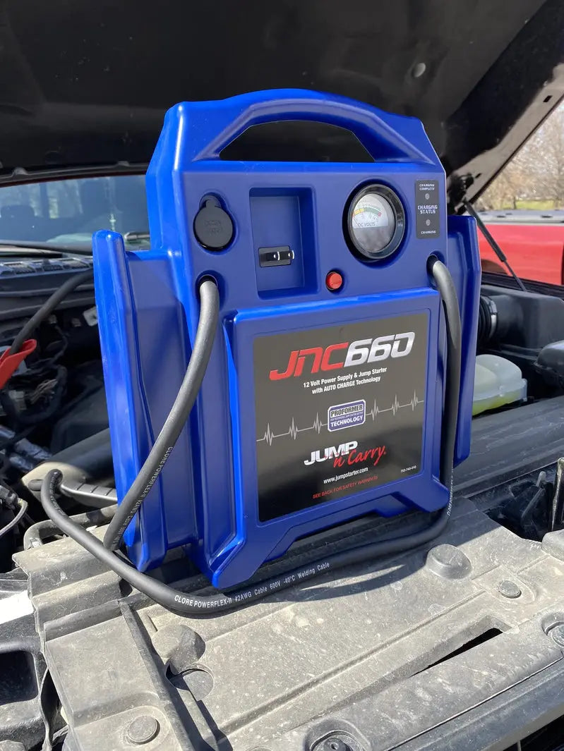 Clore Automotive Jump-N-Carry JNC660  1700 Peak Amp 12V Portable Jump Starter with Safety Features