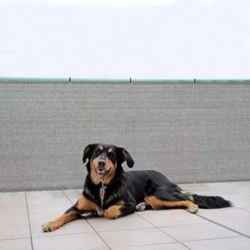 SUNNY GUARD 3×10′ Brown-Grey Heavy Duty Balcony Privacy Screen for Outdoor Patio Deck