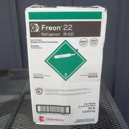 Sealed 30 lb Cylinder of R-22 Refrigerant  New, Factory-Fresh HVAC Refrigerant