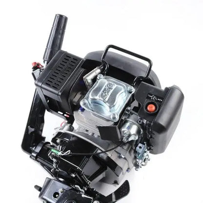 6 HP Lightweight 2-Stroke Outboard Motor  Quick-Start Engine for Fishing Boats
