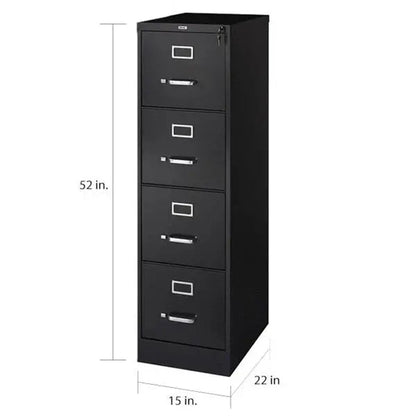 Hirsh Commercial 22D Four-Drawer Vertical Letter File Cabinet