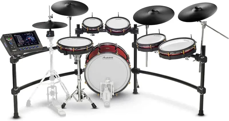Alison Strata Prime Electronic Drum Kit  Touchscreen Interface & Dual-Zone Mesh Heads