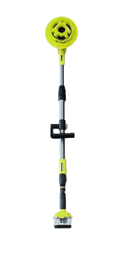 RYOBI ONE+ 18V Telescoping Power Scrubber Kit  Includes Battery, Charger & Extension Handle