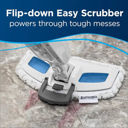 Power Fresh Steam Mop with Sanitizing Power  Flip-Down Scrubber Design for Tiles, Grout & Hardwood Floors (Model 1940A)