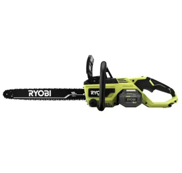RYOBI 40V 18-Inch Cordless Chainsaw Kit  Brushless Motor, Includes Battery and Charger