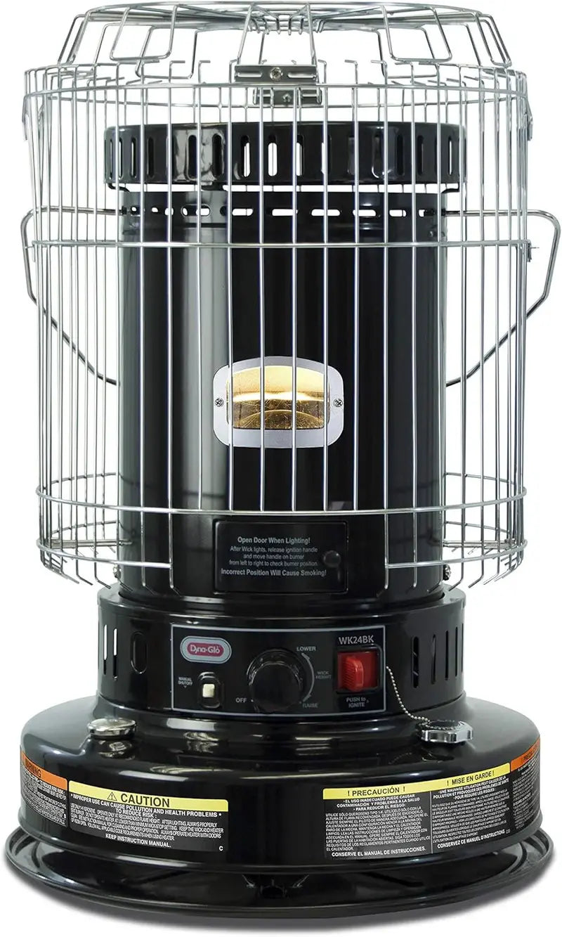 Dyna-Glo WK24BK Kerosene Space Heater  23,000 BTU Indoor Heater Requiring No Electricity