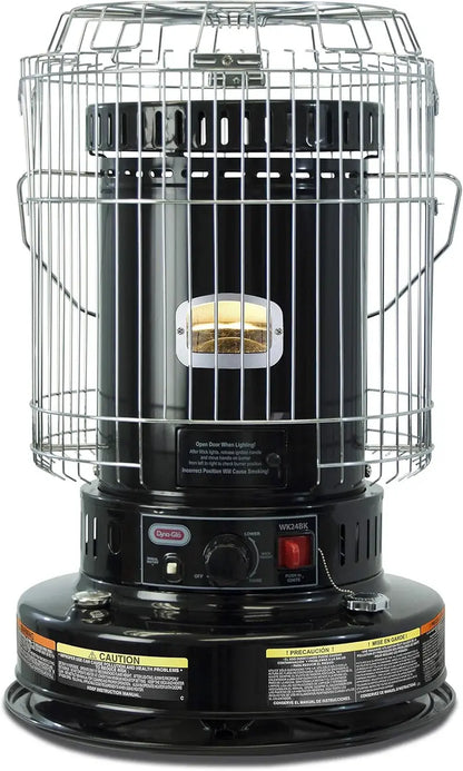 Dyna-Glo WK24BK Kerosene Space Heater  23,000 BTU Indoor Heater Requiring No Electricity