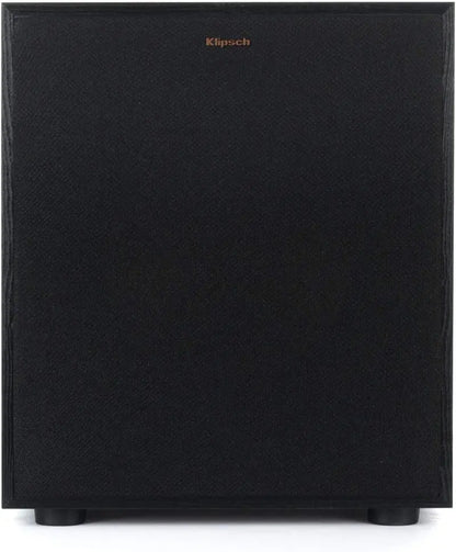 High-Performance Black Subwoofer  Compact Bass Speaker for Home Audio & Entertainment Systems