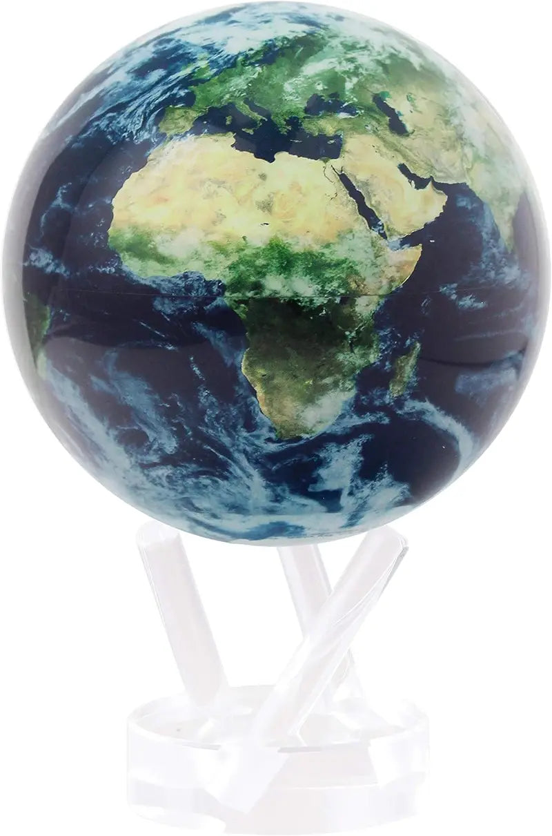 MOVA 4.5-Inch Light-Powered Self-Rotating Globe with Realistic Cloud Detail