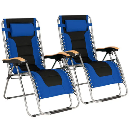 Zero Gravity Reclining Lounge Chair  Compact Foldable Design for Relaxation