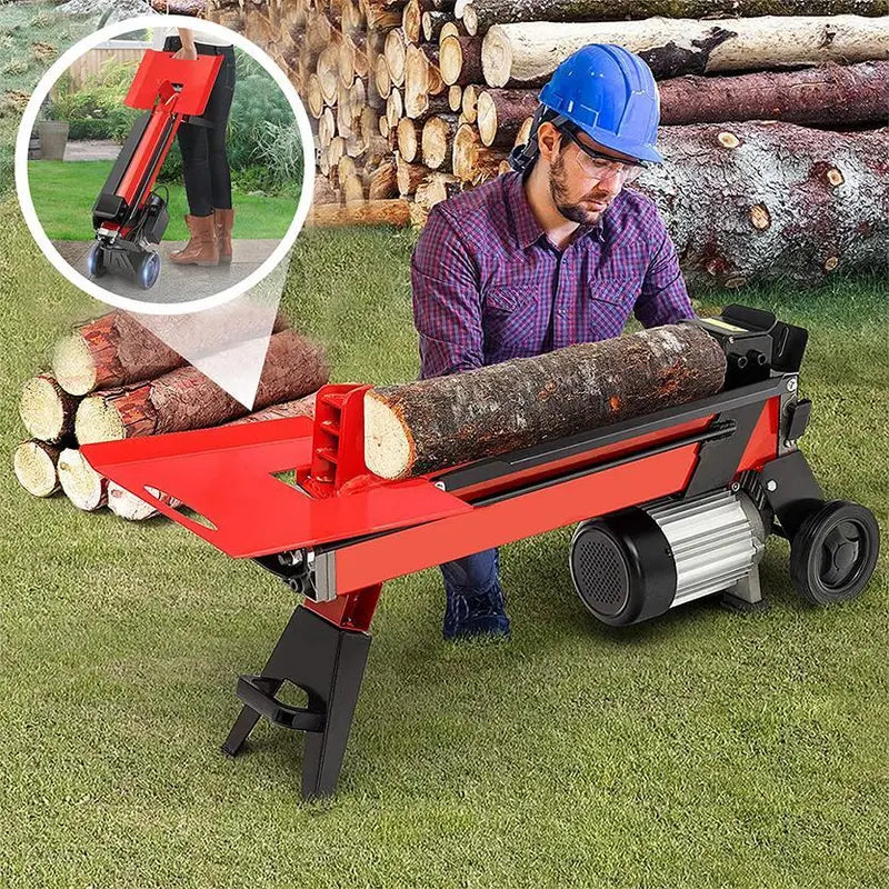 Heavy-Duty 7-Ton Electric Hydraulic Log Splitter  Industrial-Grade Splitting Machine