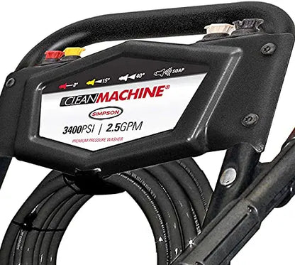 CM61083 Clean Machine Gas Pressure Washer  3400 PSI Heavy-Duty Cleaning System