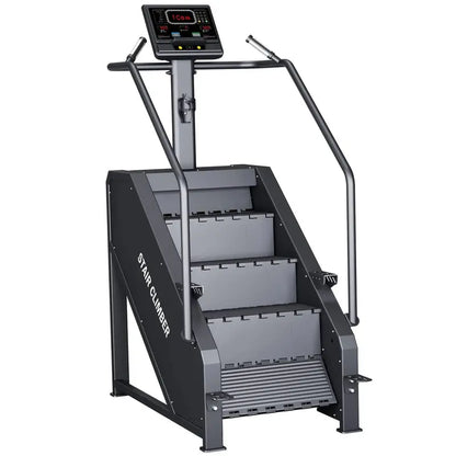 Commercial-Grade Stepper Machine  LED Display, 15 Resistance Levels, 451 lb Weight Capacity, Adjustable Pace Control