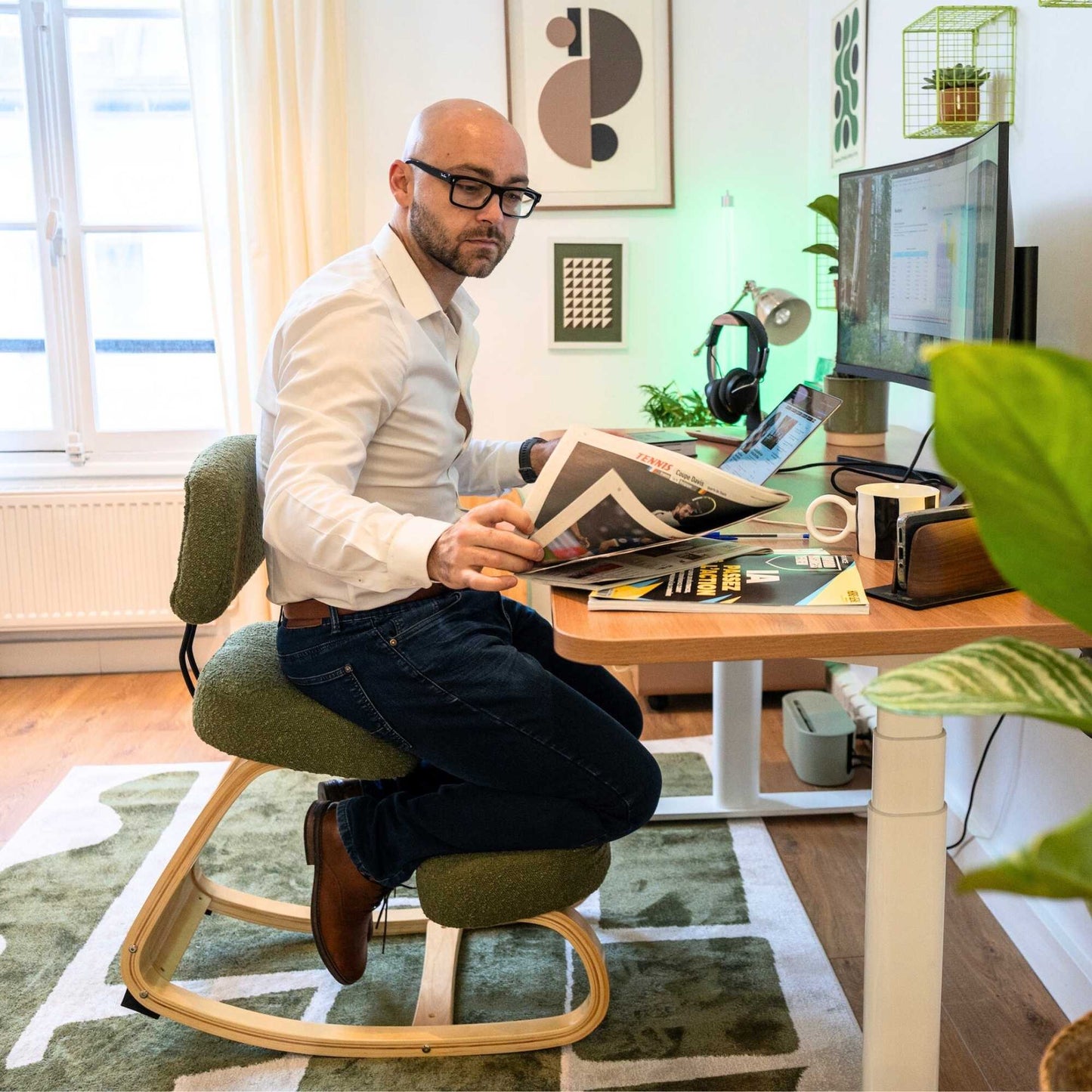 Chaise assis genoux ergonomique - MOOVE Bouclette