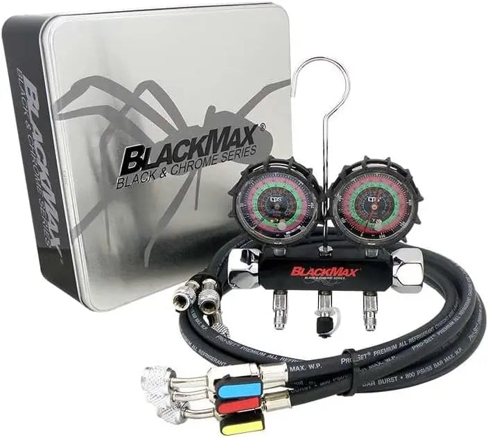 Appion 2-Valve Manifold Gauge Set with MegaFlow Vacuum-Rated Core Removal Tool