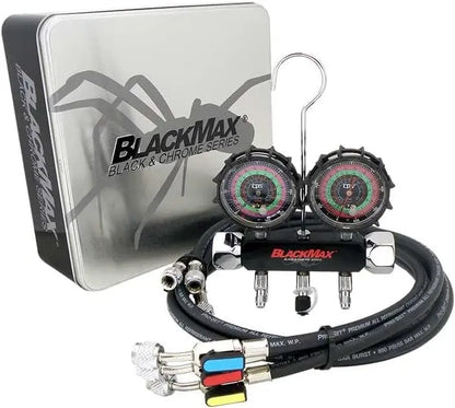 Appion 2-Valve Manifold Gauge Set with MegaFlow Vacuum-Rated Core Removal Tool