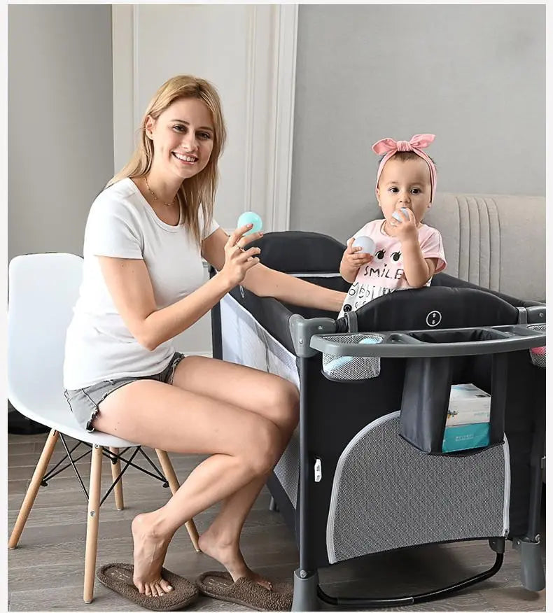 Adjustable Bedside Bassinet  Compact, Breathable Sleep Solution for Newborns