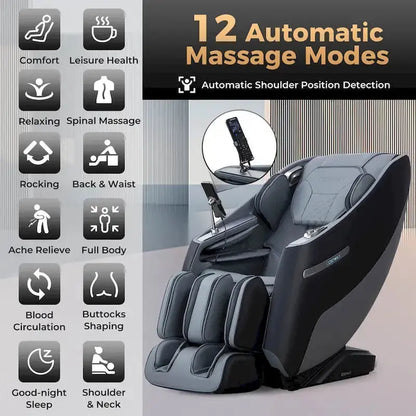 Costway Full-Body SL-Track Zero Gravity Massage Chair with Targeted Lumbar Relief