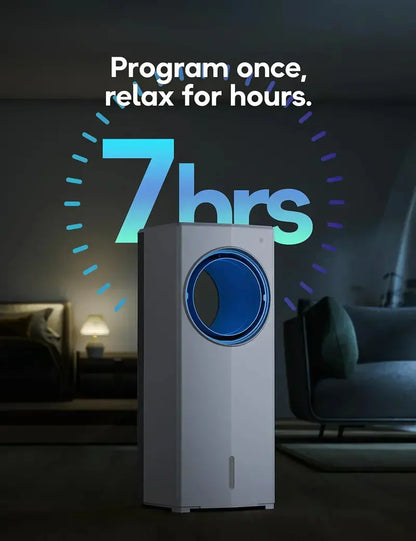 Windowless Evaporative Air Cooler  26.3-Inch Portable Room Cooler for No-Window Spaces