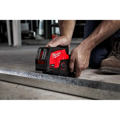 M12 12V Lithium-Ion 125 ft. Cross Line & Plumb Laser Level Kit  3 Batteries Included