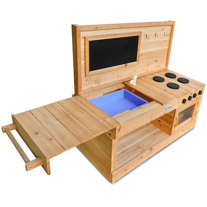 Lifespan Kids Eden Outdoor Play Kitchen  Realistic Pretend Cooking Station for Toddlers