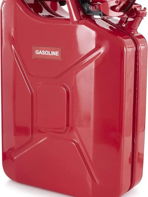 Authentic CARB Jerry Can with Spout, 5.3 Gallon (20L), Red  Durable Fuel Container