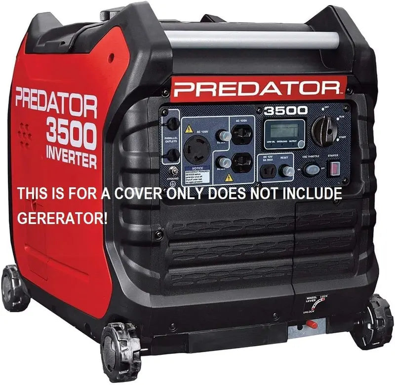 Durable Black Cover Designed Specifically for Predator 3500W Inverter Generators (Cover Only)