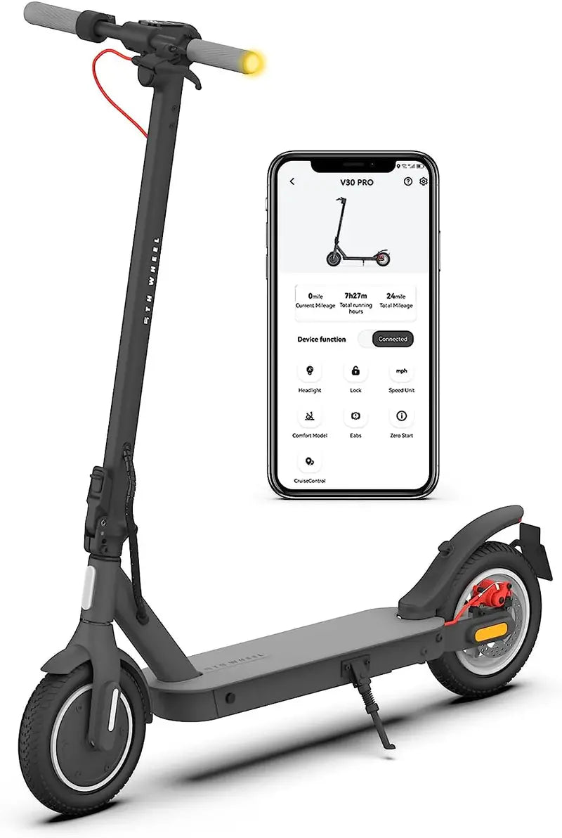5th Wheel Foldable Electric Scooter for Adults  Compact Design with Integrated Turn Signals