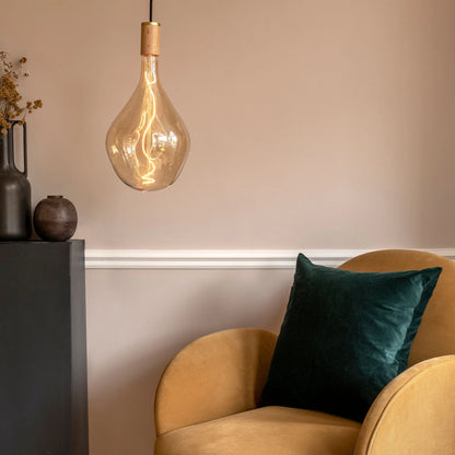 Voronoi III Pendant Light in Oak